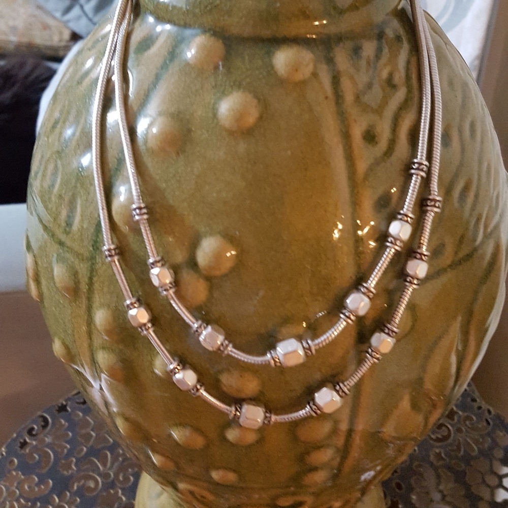 BRIGHTON Double Stand Statement Necklace